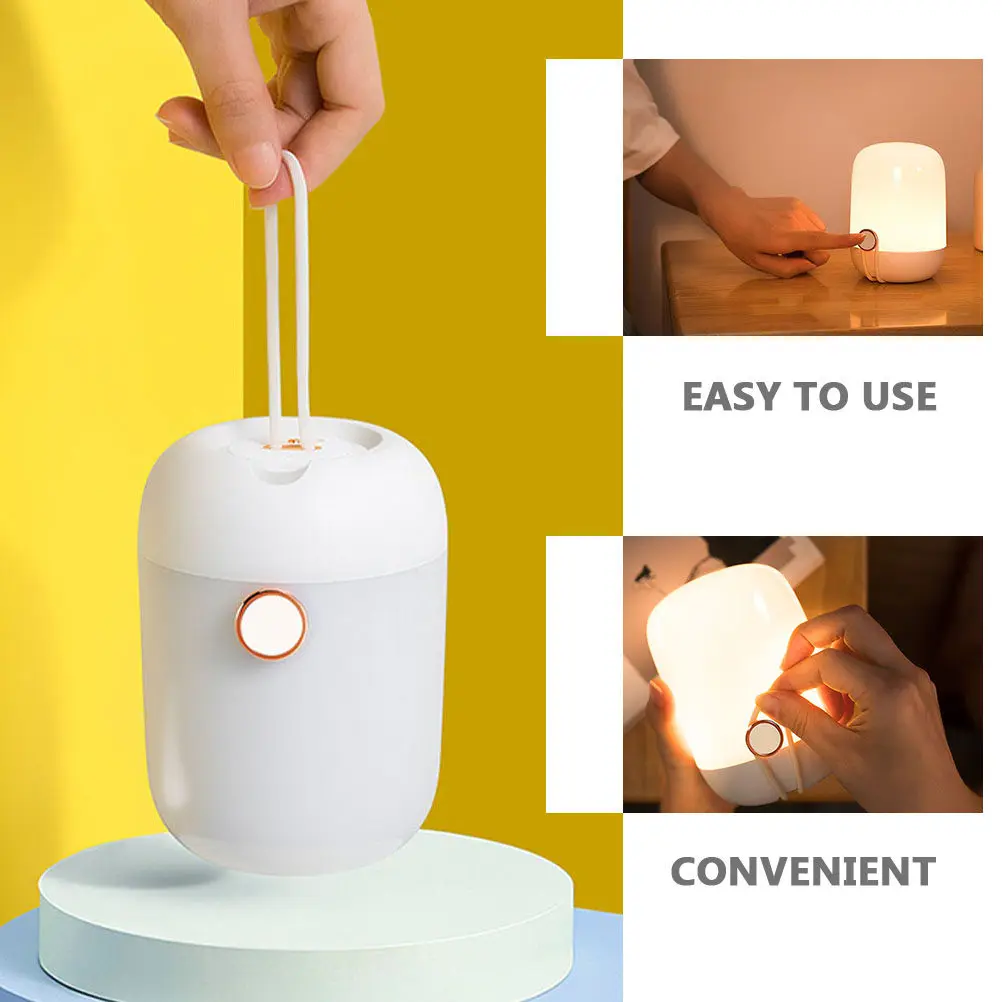 

1Set Portable Adjustable Night Lamp USB Charging Light Lovely Small Lamp for Bedroom Living Room Outdoor Camping Decorative