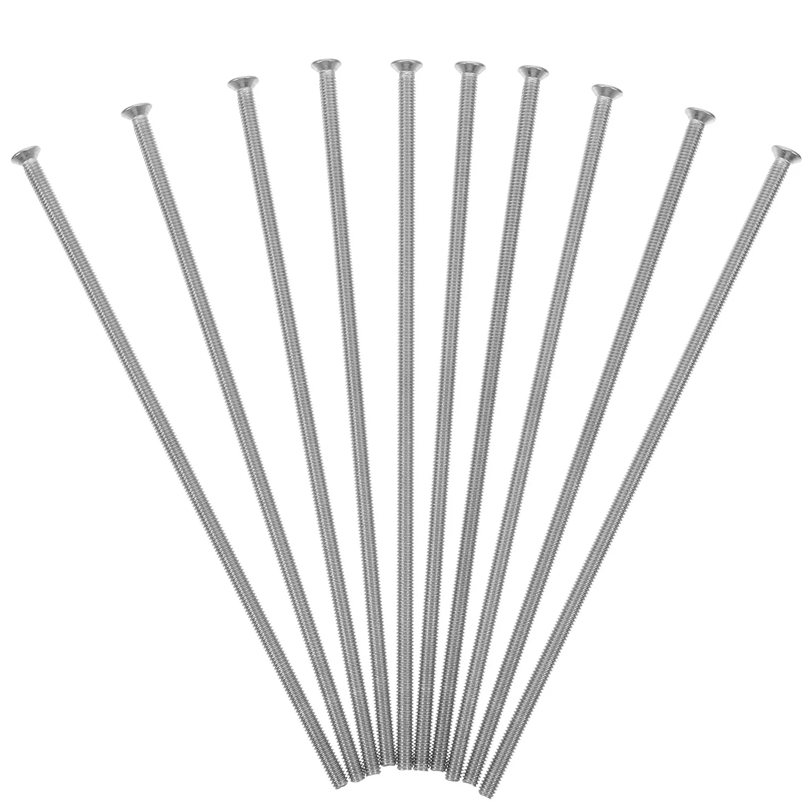 

10Pcs Heavy Duty Stainless Steel Outlet Screws Long Wall Plate Fixing Screws for Electrical Box Installation Corrosion Resistant