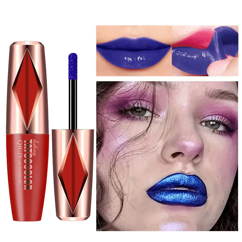 Rossetto liquido metallizzato opaco Impermeabile Diamond Shimmer Glitter Lipgloss Glitter duraturo Lip Gloss Party Festival Labbra Trucco