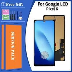 6.4“ Super AMOLED For Google Pixel 6 LCD Display Touch Screen Digitizer Assembly Replacement For Pixel6 GB7N6 G9S9B16 LCD Frame