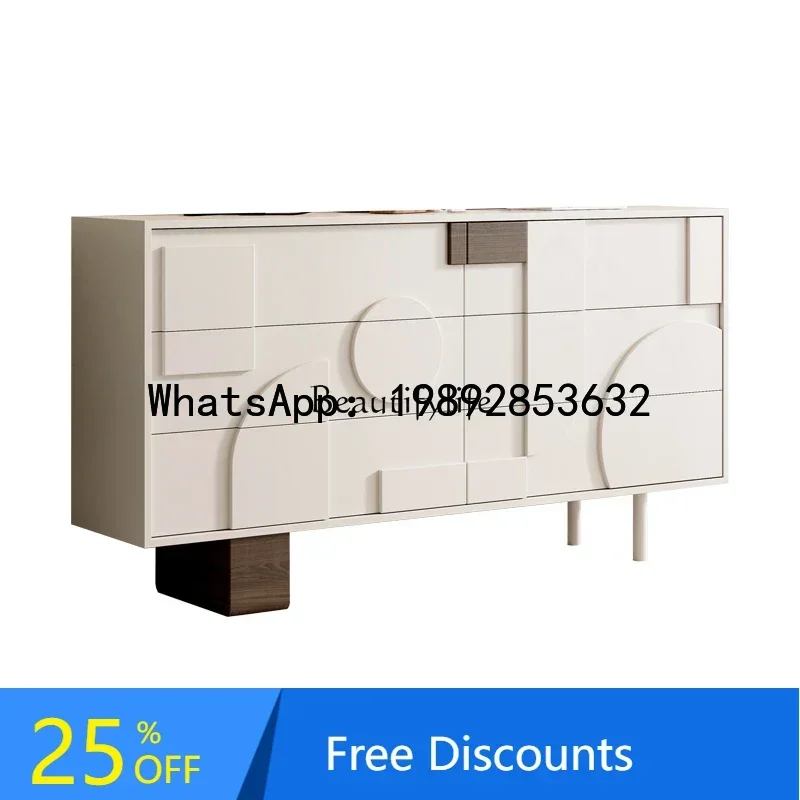 

HH 1*Light Luxury Cream Style Chest of Drawers Bedroom Storage Living Room Entrance Cabinet