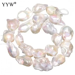 14-20mm High Quality Natural Freshwater Big Pearl Baroque Irregular Teartail Pearl Natural White Hole 0.8mm Lady DIY Jewelry