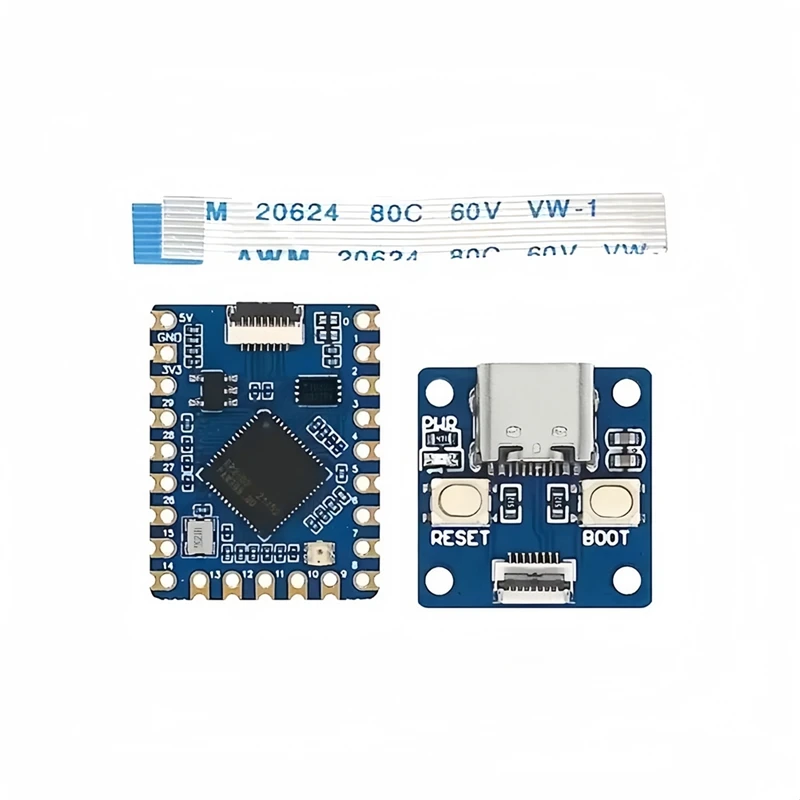 AU67-RP2040-Tiny Kit Development Board Module For RP2040 ZERO Raspberry Pi PICO USB Type C Interface 264KB SRAM 2MB Flash