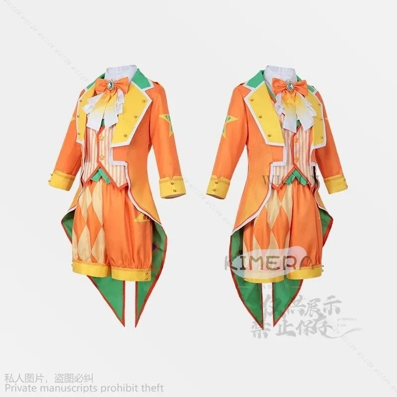 

asdh8@Anime Game Project Sekai Cosplay Singer Ren Len Cosplay Costume Dress Cosplay Uniform Halloween Cute Set Clothes Yellow Wi