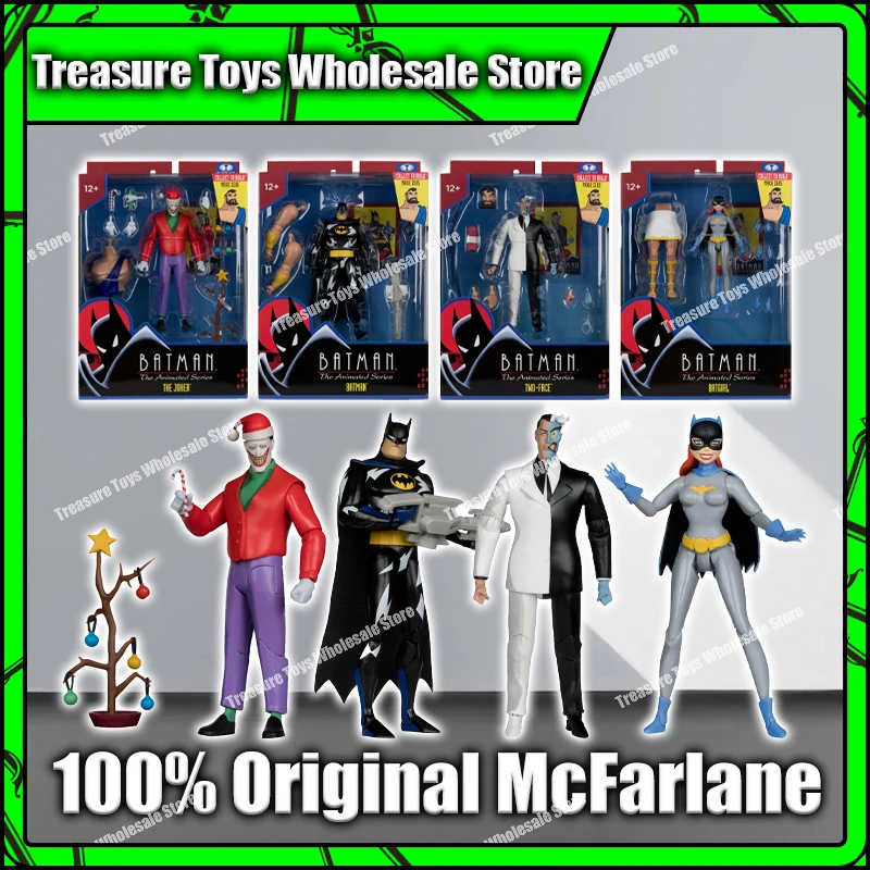 Mcfarlane Toys Dc Multiverse Maxie Zeus Set Batman Batgirl The Joker Two Face Anime Action Figure Figures Kids Custom Gifts Toys