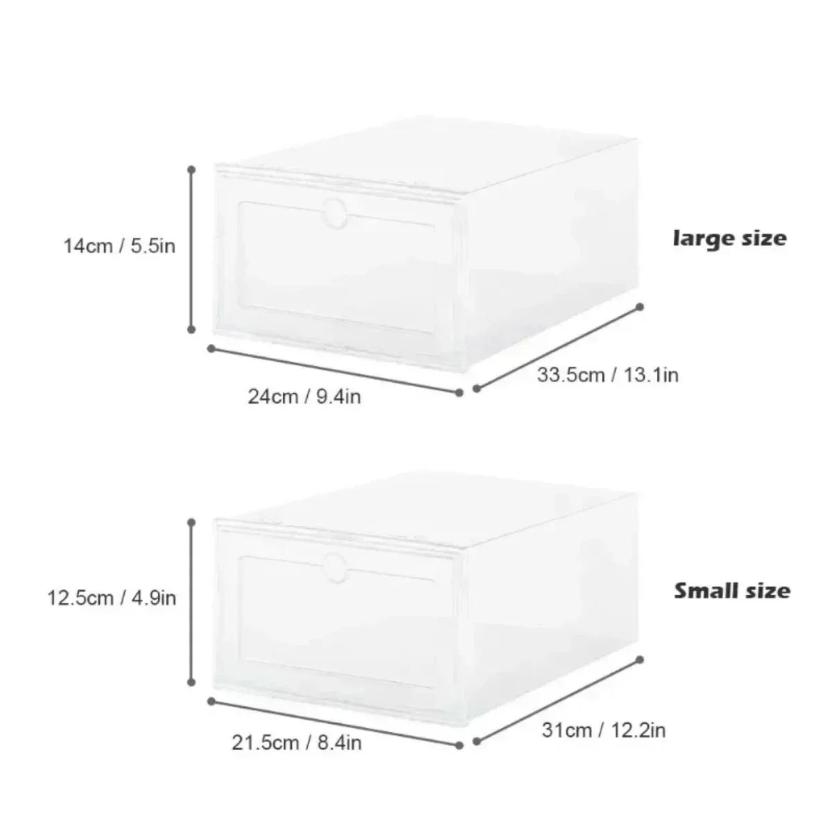 6pcs Transparent Plastic Shoebox Modern Simple Living Household Transparent Plastic Shoe Box Modern Living Household Storage Box