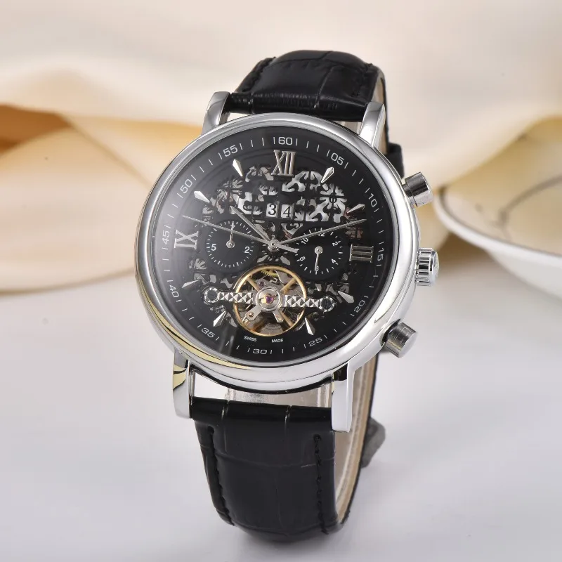 ​2025 Men's Automatic Mechanical Watch Stainless Steel Band Sapphire Crystal Waterproof Business Casual Luminous Self-Winding