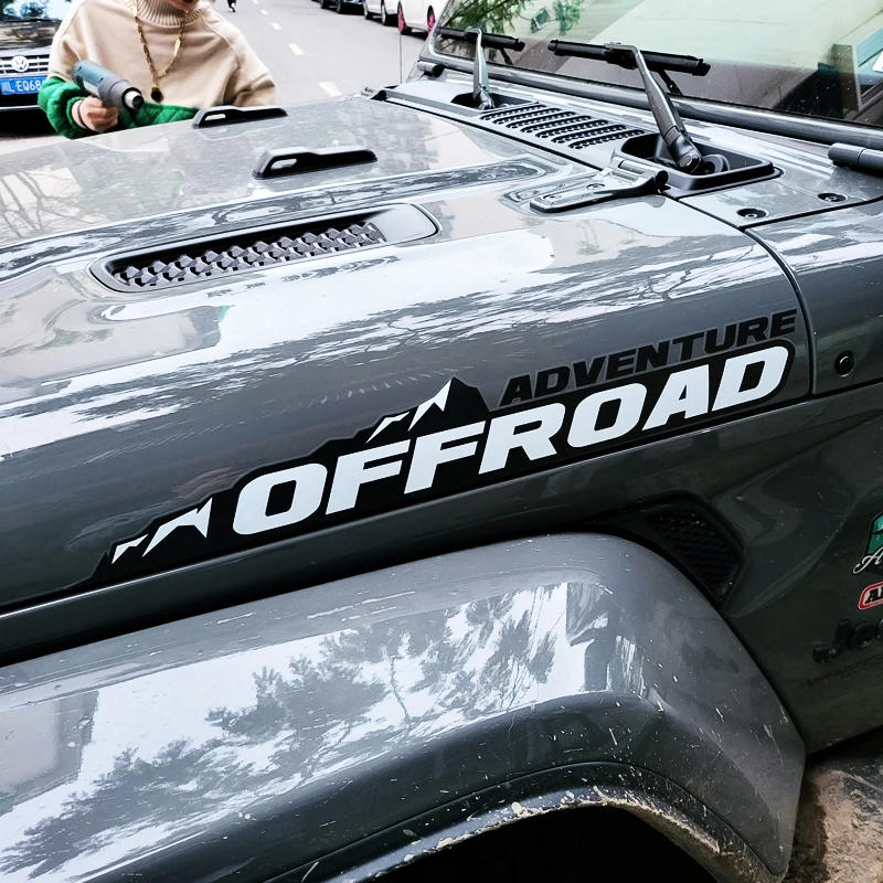 

Подходит для Jeep Wrangler наклейки на капот, модификация для бездорожья всех дорог, водонепроницаемые наклейки на кузов автомобиля