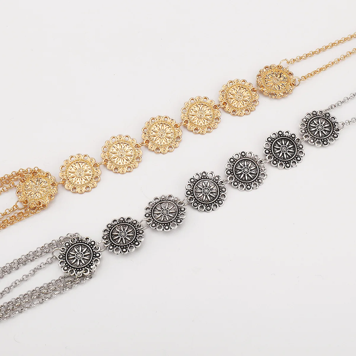 

Модная цепочка на грудь с гравировкой в виде цветочного узора, минималистичная и сексуальная многослойная цепочка с бахромой для тела.