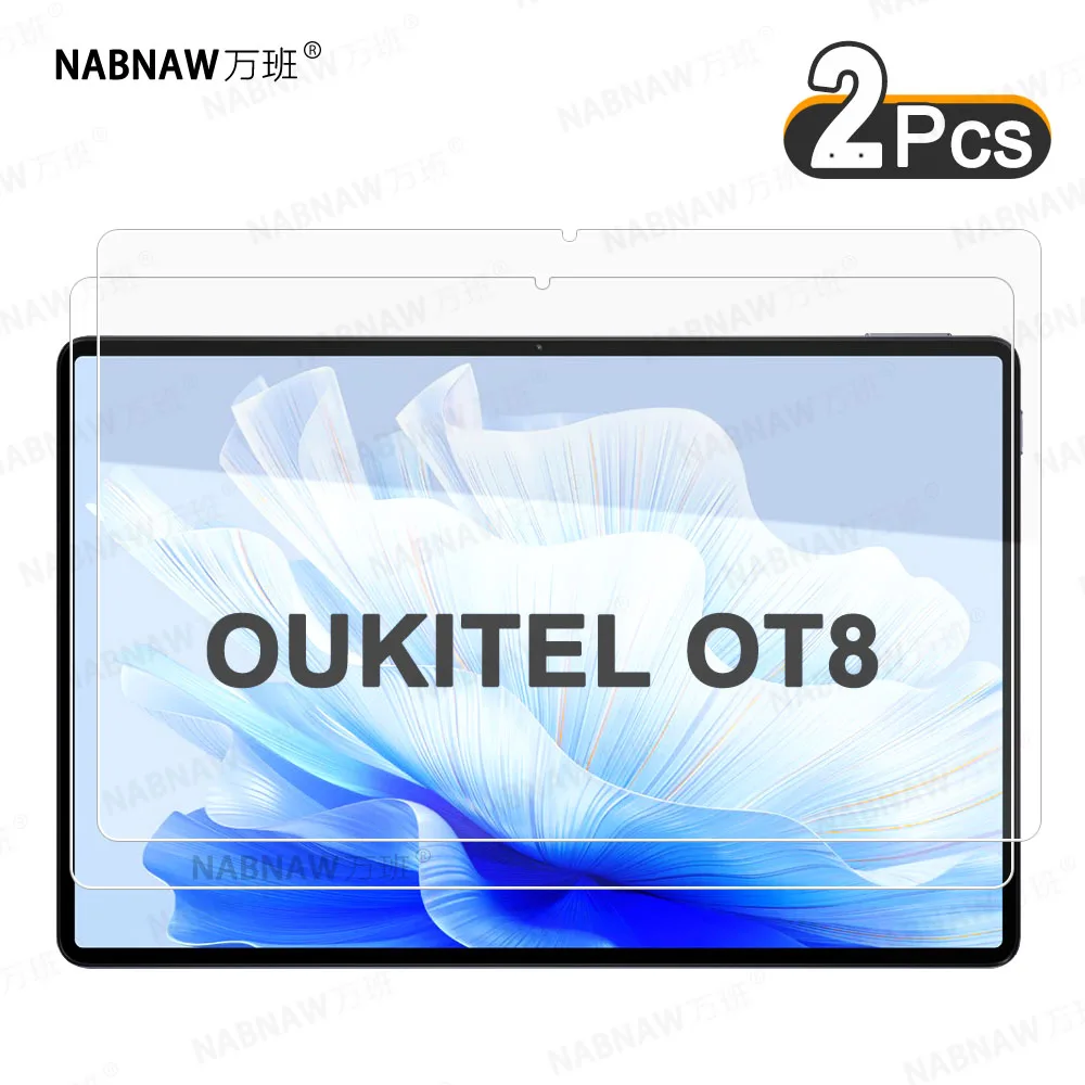 OUKITEL OT8 스마트 태블릿용 스크래치 방지 HD 강화 유리 화면 보호대, 11 인치 화면 보호 필름, 2 개