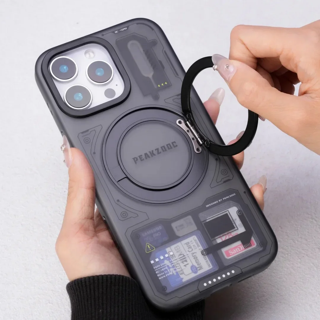 

Персонализированный чехол для телефона Peakzooc, магнитный кронштейн для приема SIM-карты/SD/TF/карт памяти, менеджер хранения для IPhone16 ProMax