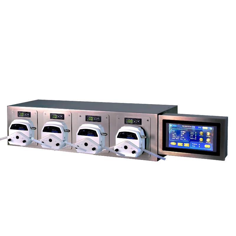 China Supply GS100-3B multi channels peristaltic pump filling machines 4 channels peristaltic pump filling system