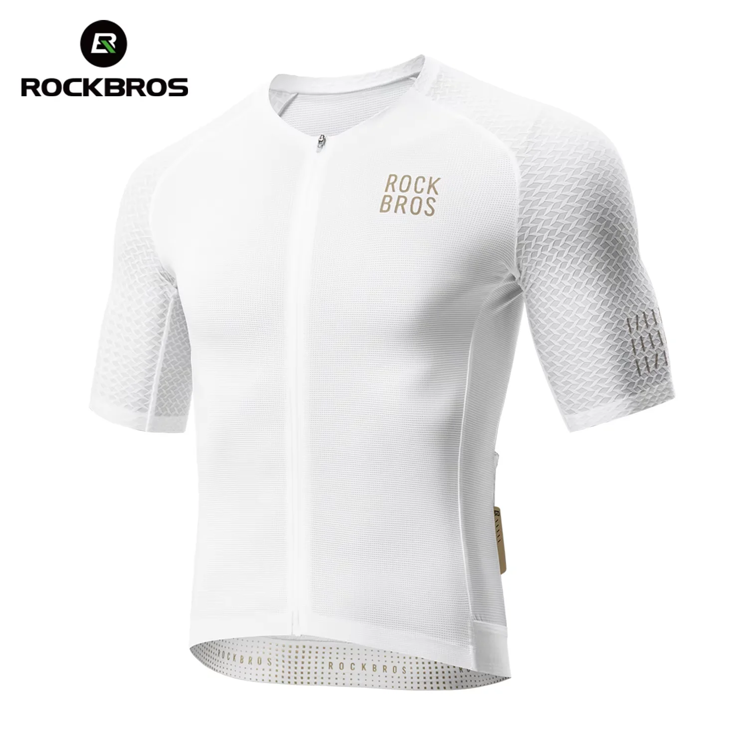 ROCKBROS Herren Sommer Radtrikot Kurzarm Atmungsaktive Fahrradbekleidung Rennrad T-Shirt Sport Kurzarm Fahrradtrikot
