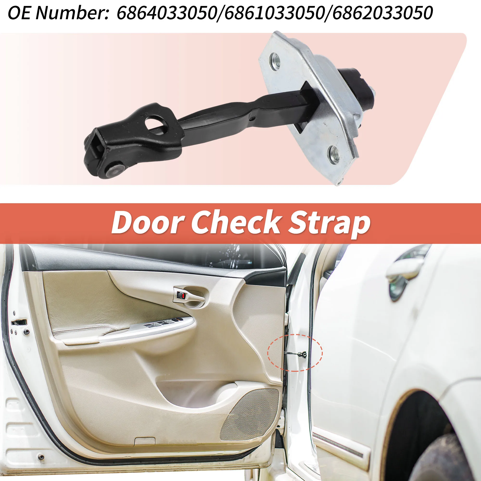 

UXCELL No 6864033050 Ремень для проверки двери для Toyota Camry 2002-2006 1 шт.