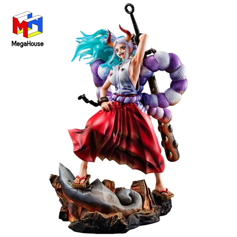 

Original MegaHouse POP WA-MAXIMUM One Piece Yamato Model Anime Figure 26.9Cm Pvc Action Figurine Model Toys for Boys Gift