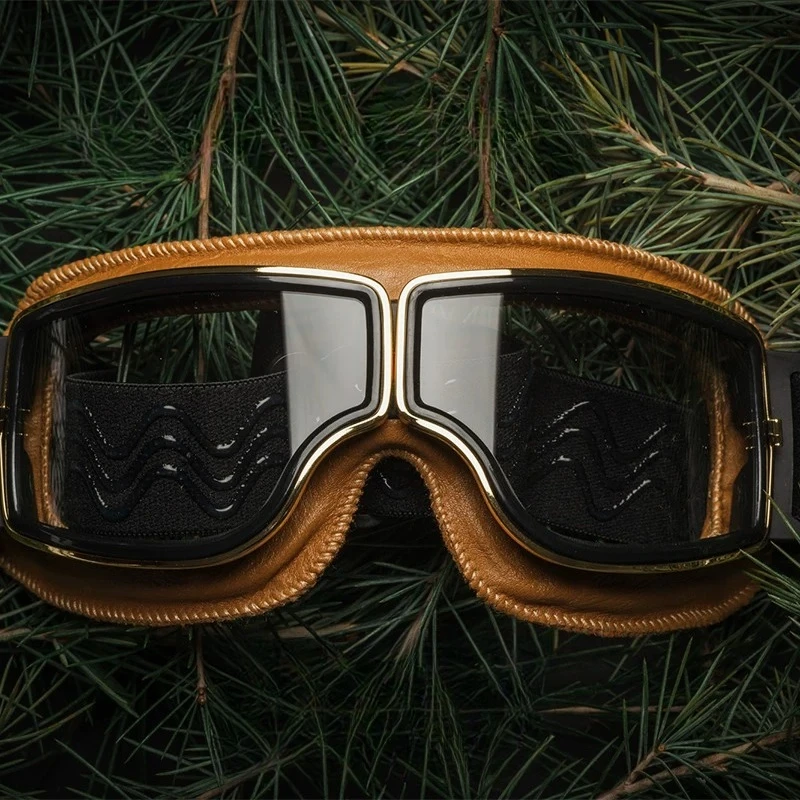 Vintage Locomotive Pilot Goggles Premium Sense Goggles