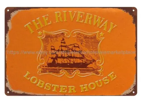 bedroom accessories ideas The Riverway Lobster House Capecod MA metal tin sign