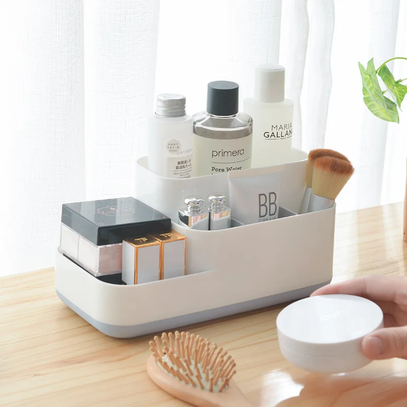 Plastic Remote Control Organizer TV Remote Holder For Table Multipurpose Desktop Stationery Storage Box Bedroom Office Organizer