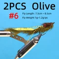 2PCS Sz 6 Olive