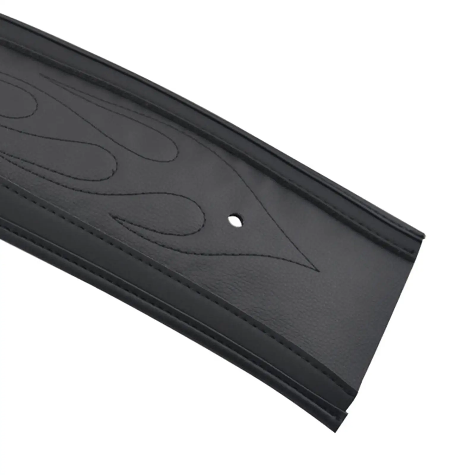 Rear Fender Bib Cover Pad Premium Leather Black Mat Universal Motorcycle Solo Seat for Road High Way Street Race 2006-2017