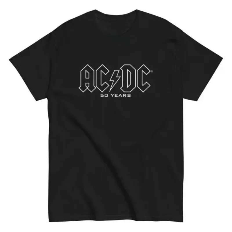 Summer AC PWRDUP Live DC Print Tshirt Graphic T Shirts Men Women Cotton Hip Hop Fashion Oversized Children T-shirts Clothes 2025