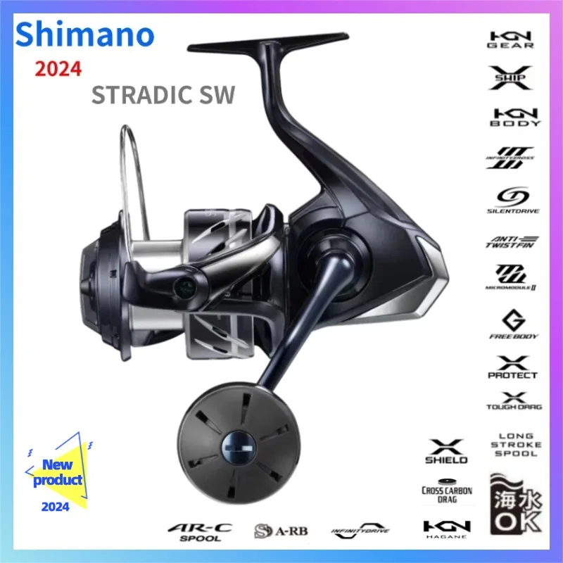 2024 Shimano STRADIC SW 4000HG 4000XG 5000XG 6000HG 6000PG 6000XG 8000HG 8000PG 10000HG Spinning Fishing Reels