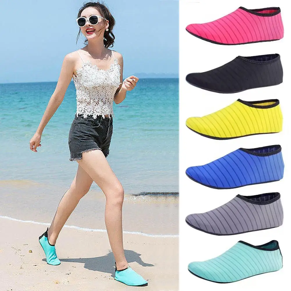 Unisex Water Shoes Swimming Diving Socks Summer Beach Sandal Flat Shoe Seaside Non-Slip Sneaker Socks Slipper for Men Women