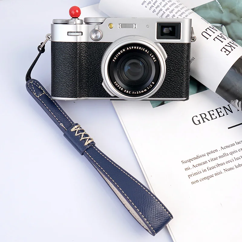 レザーリストストラップ,DSLRカメラ用,ハンドストラップ,sony,Canon, Fuji, Fujifilm,Potax,Panasonic ccd,vlog