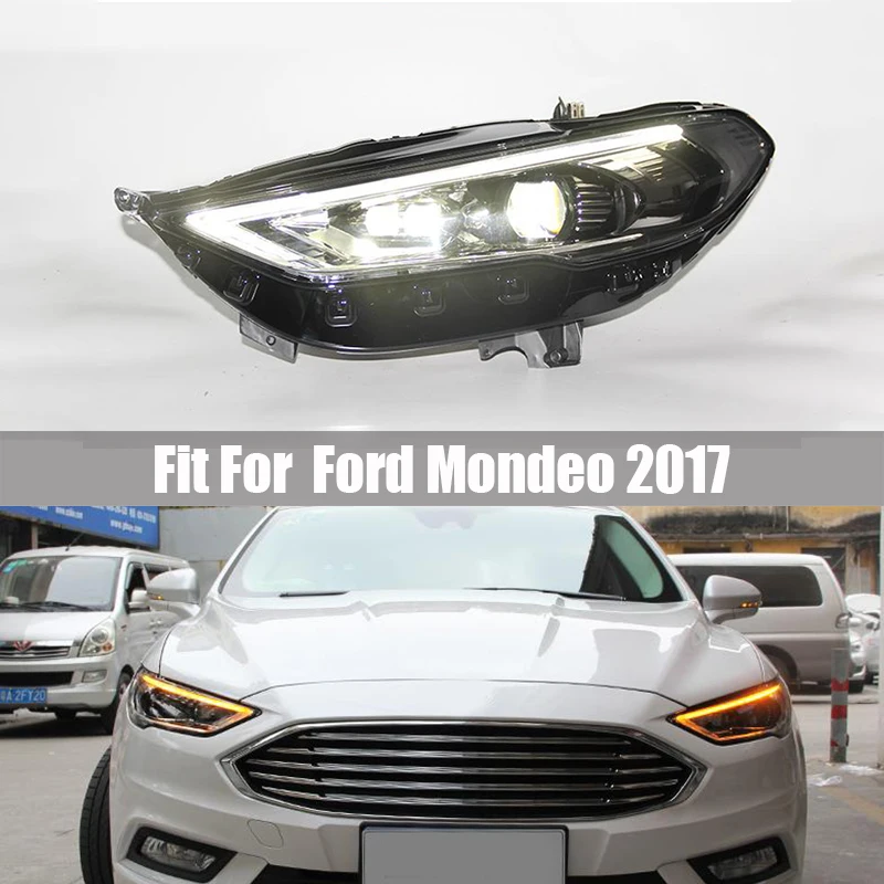 Headlight Assembly 17 New Mondeo LED Streamer Suitable for Ford Mondeo 2017 Modified Full LED Headlight Daytime Running Lights