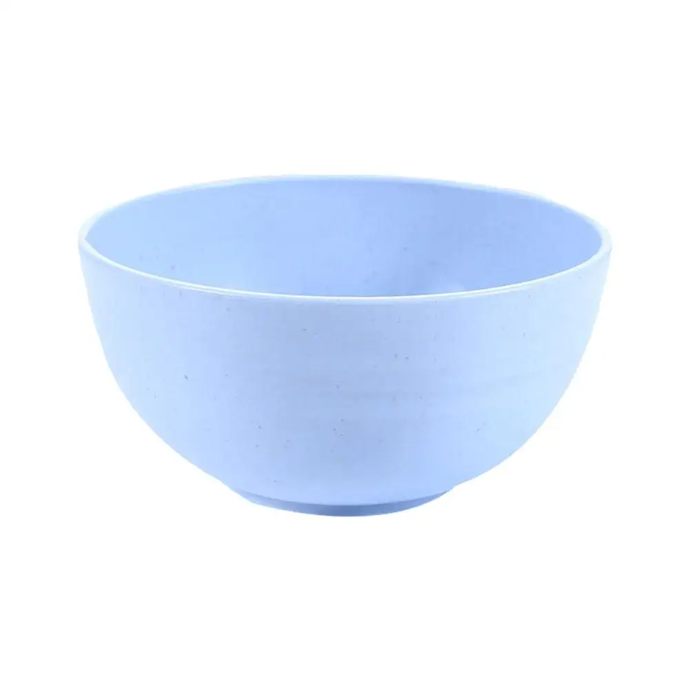 6 Inch Solid Color Plastic Bowl Salad Bowl Wheat Fiber Supplies Children Bowl Large Kitchen Household Bowl U0N7