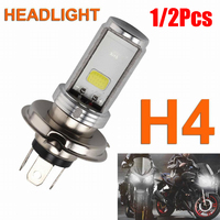 For Motorcycle H4 6500K LED Hi/Lo Beam Front Light Bulb Super Bright Headlight