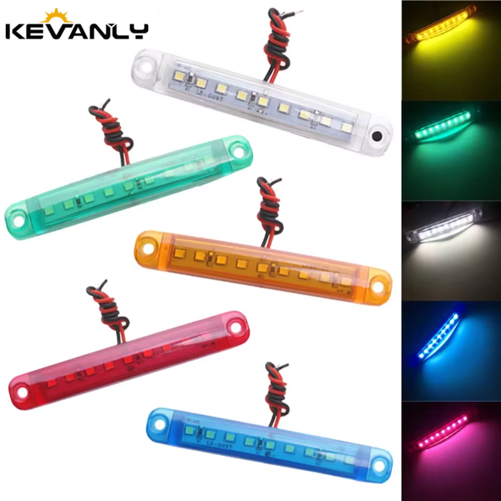 

RXZ LED truck light 24V Auto Car Bus Truck Lorry Side Marker Indicator Led Trailer Light Warning Rear Side Car External Light