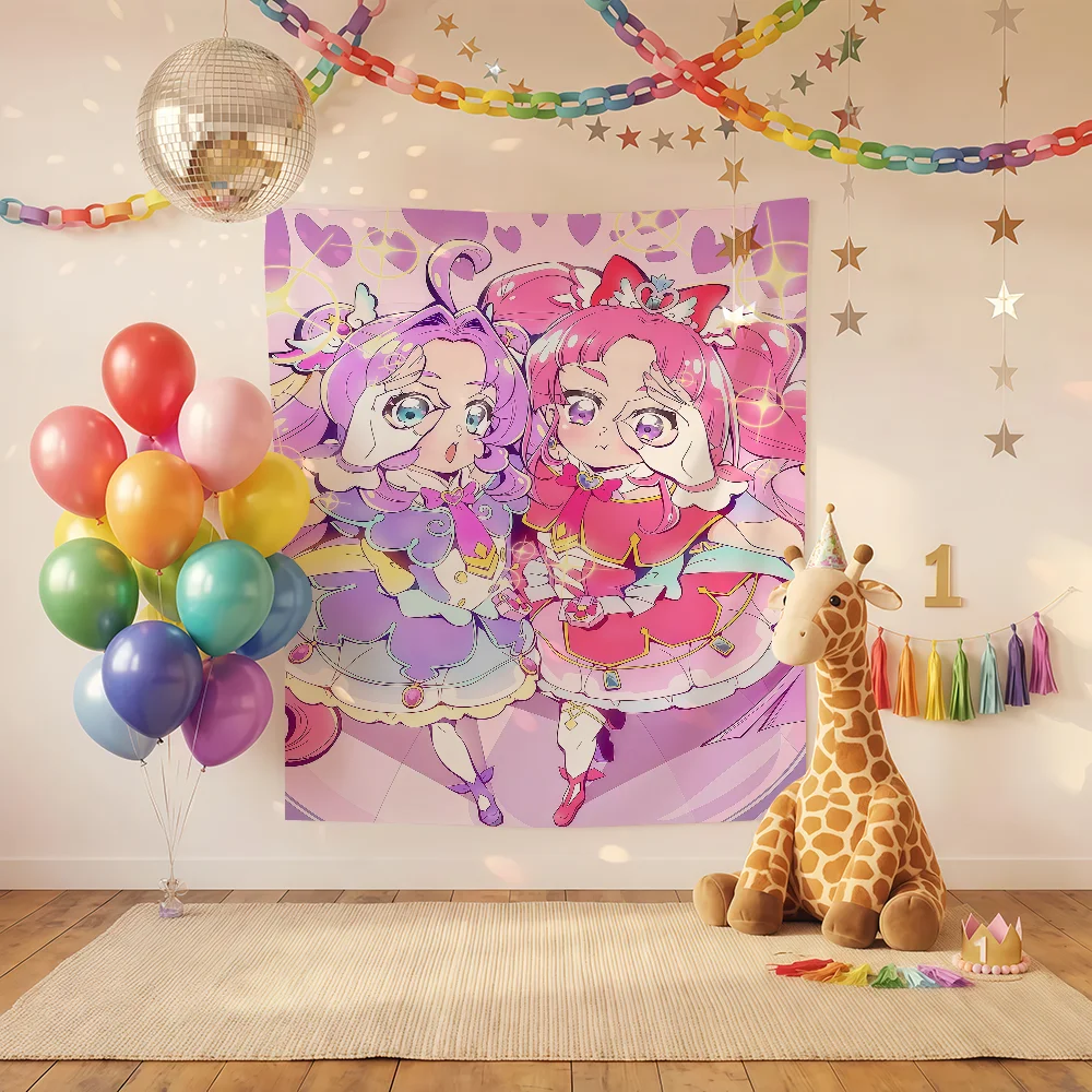 Anime S-Star D-detective P-precure Flag Suitable For Outdoor Camping Parties Weddings Living Room And Bedroom Decoration