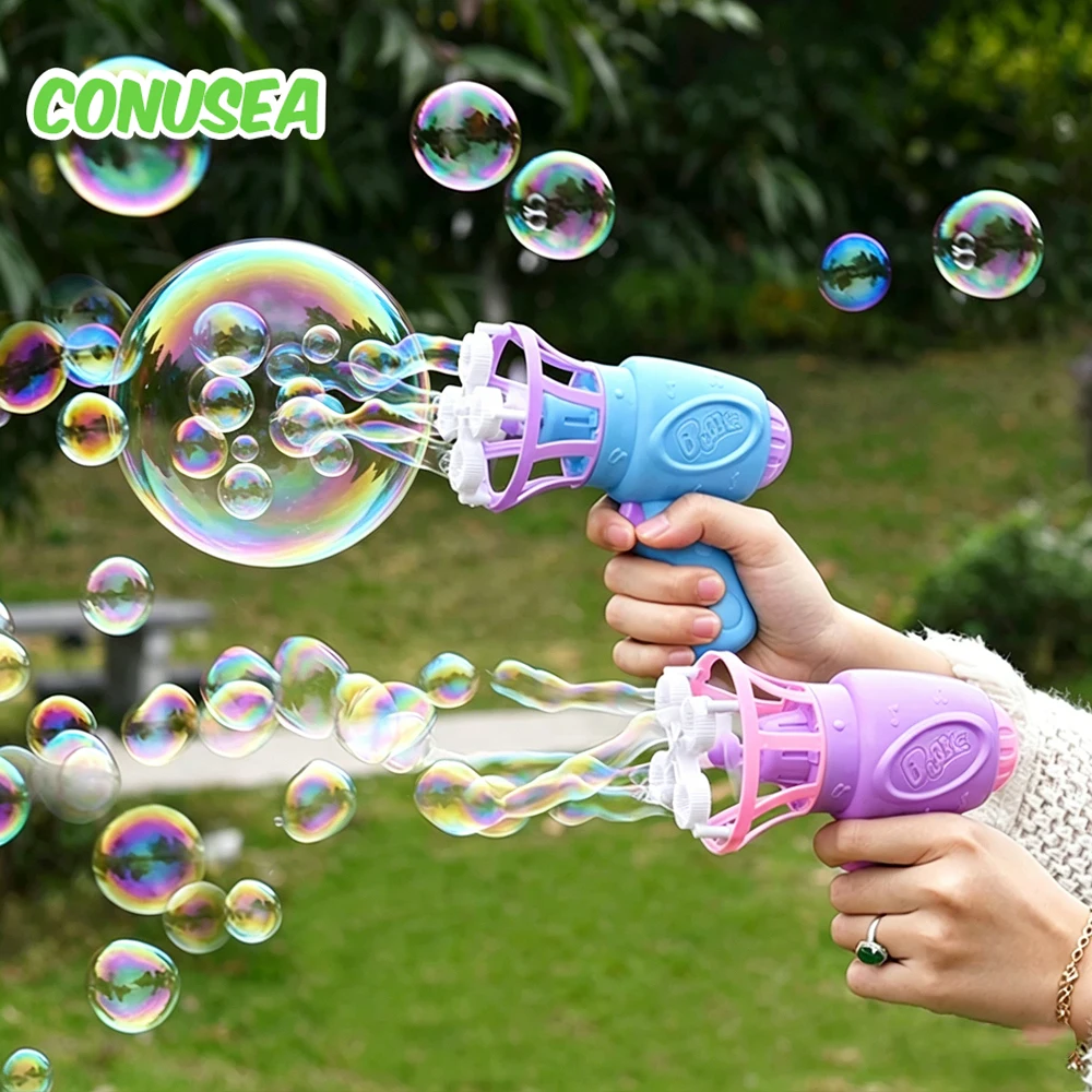 Girls toys Mini Bubble gun Soap Bubbles Machine Blower Maker Outdoor party Games toys for kids boys Children's Guest Gifts