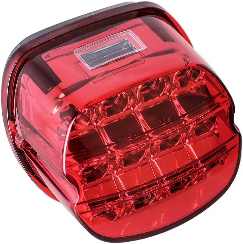 

Red LED Rear Tail Lights Motorcycle Taillights Brake Running Compatible with Harley Touring Dyna Road King Electra Glide