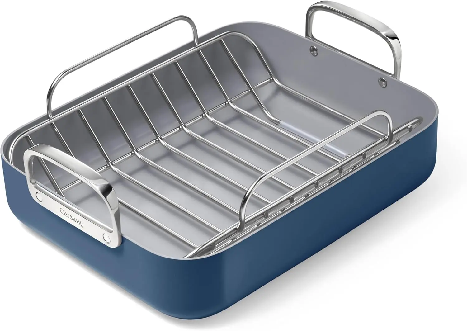 

Сковорода для запекания 16х13 футов со стойкой, керамика с антипригарным покрытием, темно-синяя