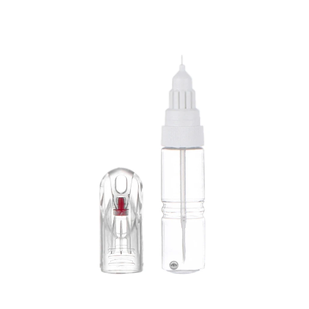 100 pz/lotto 20ml (senza stampa) penna punteggiata Kimcci + penna da disegno strumenti per Nail Art pennello ad ago 2 IN 1 flacone vuoto a doppio uso