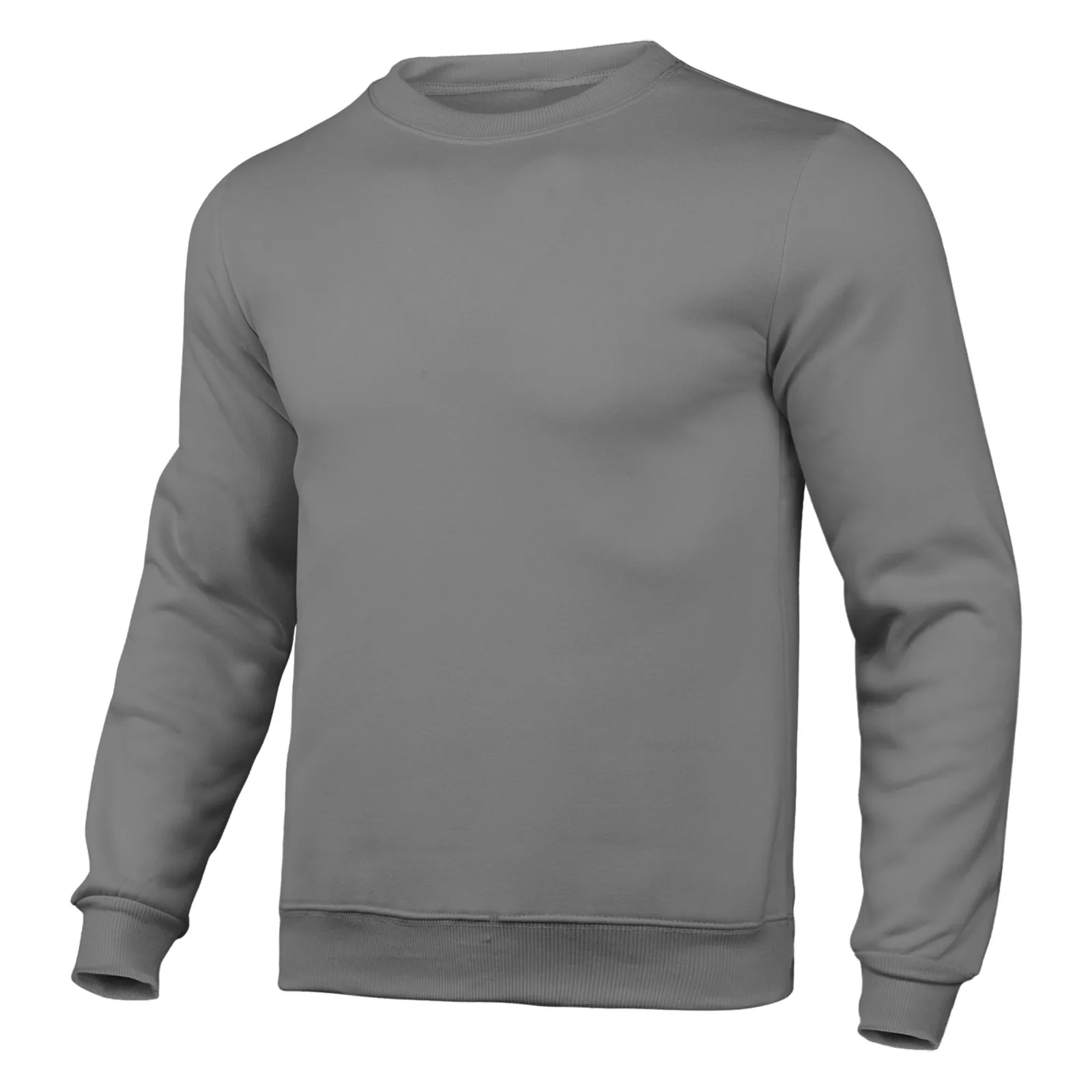 Mens Slim Autumn Casual Solid O Neck Sweater Top Color Round Neck Long Autumn Pocket Long Sleeve Men's Mens Sweatshirt Jacket