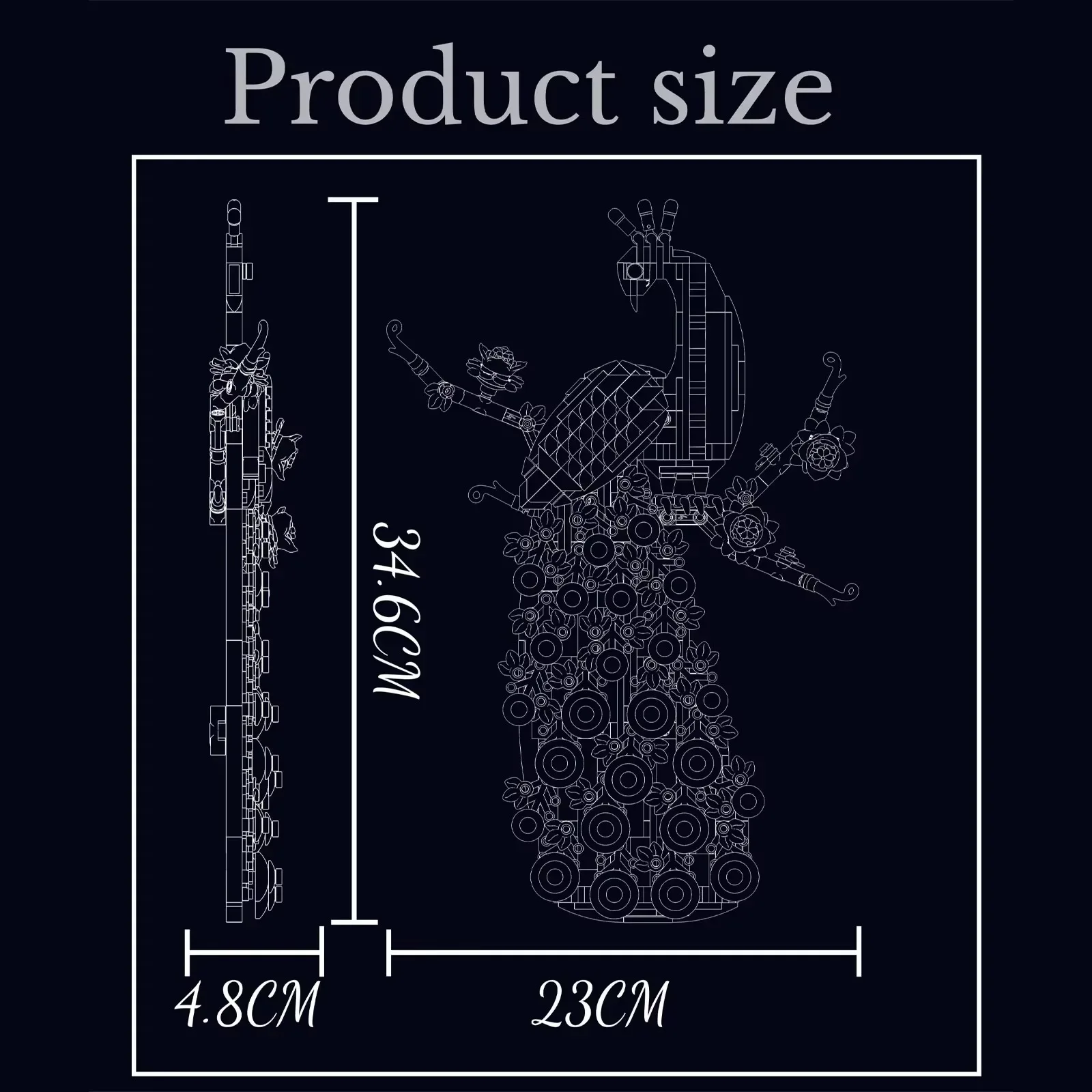 Mould King 3D Animal Building Blocks Set - Parrot/Robin/Peacock Hanging Decor Model, Creative Educational STEM Toy Gift for Kids