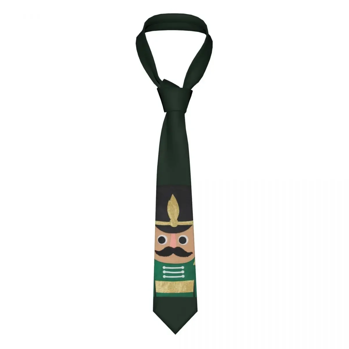 Christmas Nutcracker Cartoon Soldier Toy Neckties Men Custom Silk Neck Ties for Business