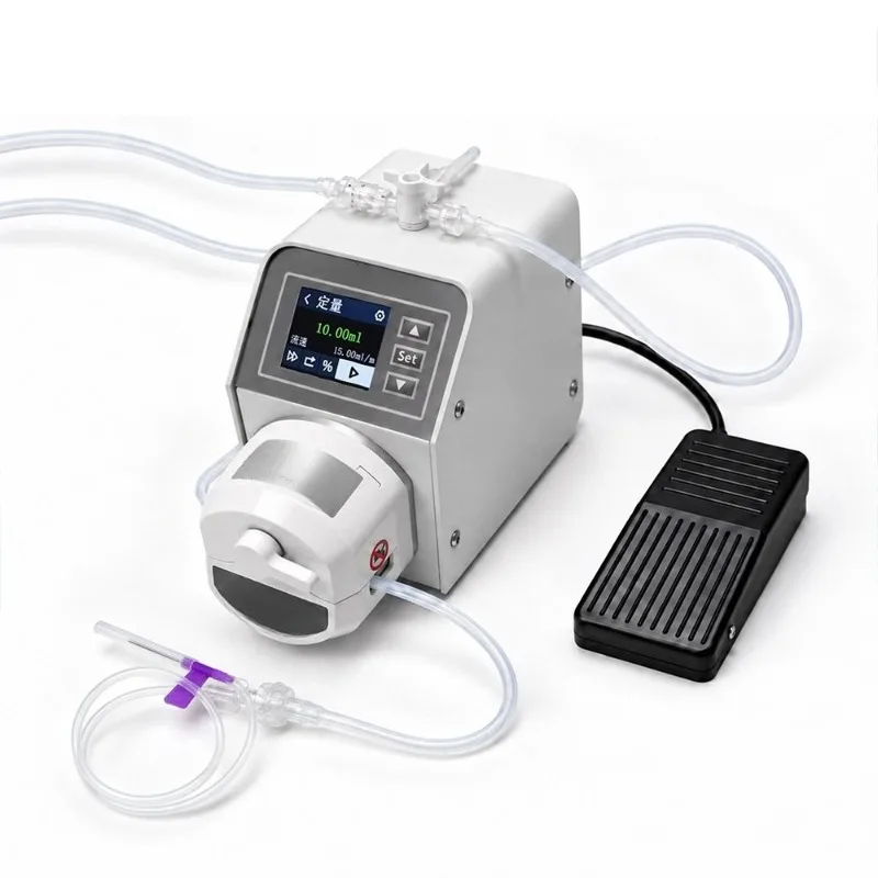 Peristaltic Small Laboratory Single Channel Self-priming Pump Small Flow 24v Flowmeter Perfusion Constant Flow Pump