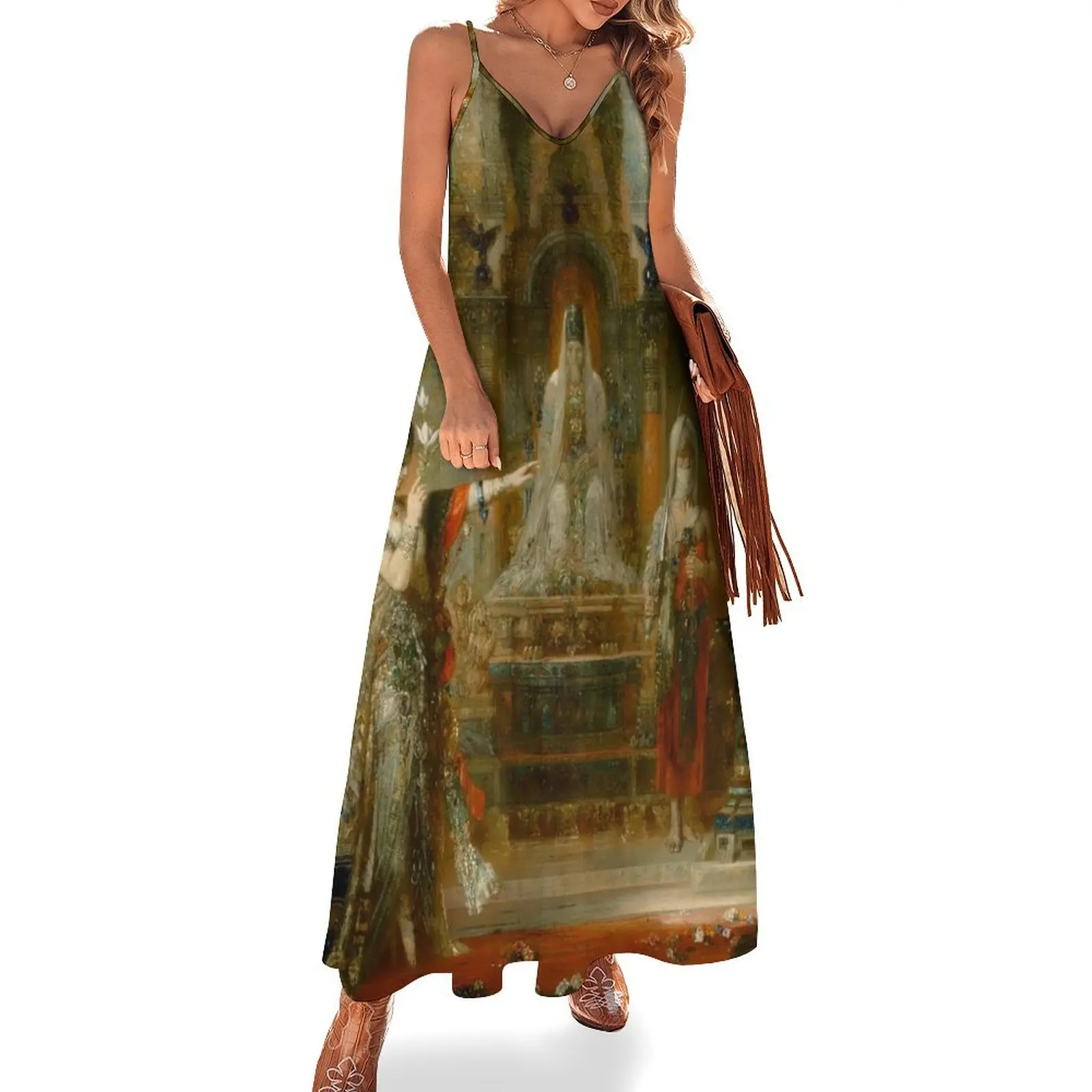 

Gustave Moreau Salomé Dancing before Herod Sleeveless Dress birthday dress luxury woman evening dress