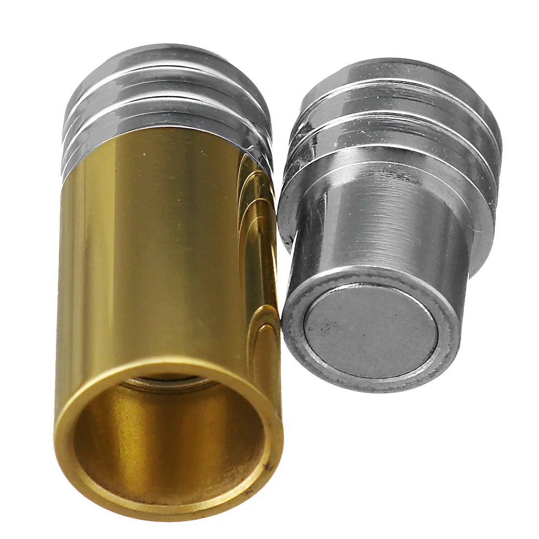 10Pcs 28mm Stainless Steel Magnetic Buckle Connectors Clasp Fit 6mm Round Leather Rope Cord for DIY Making Bracelets Necklace