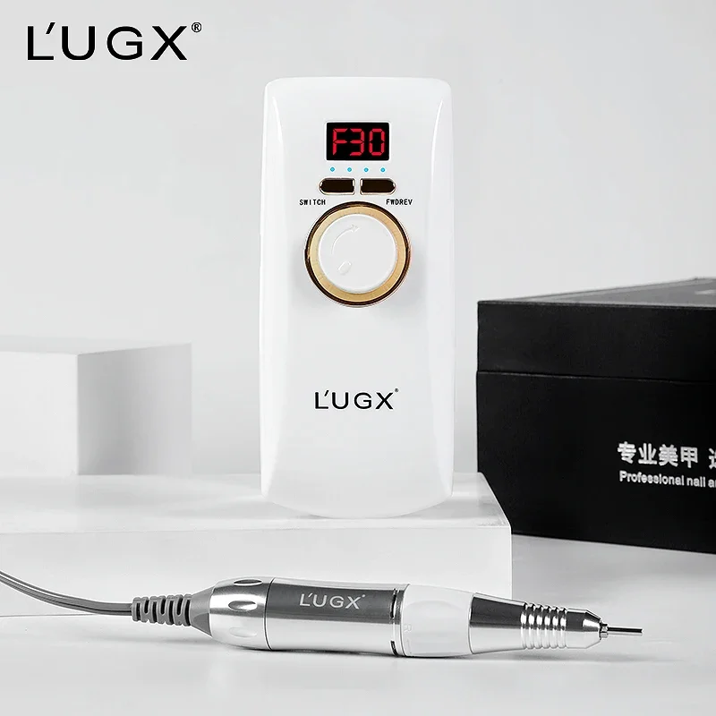 LUGX 601 30000 rpm Nail Equipments Profesional Acrylic Cordless Rechargeable Professional Electric Portable Machine Nail Drill