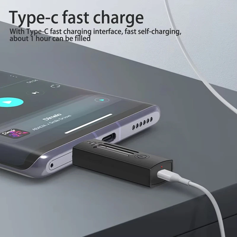 HFES Mini Wireless Microphone 3.5Mm Bluetooth Speaker Collar Microphone Speaker For Lectures Classroom Teaching