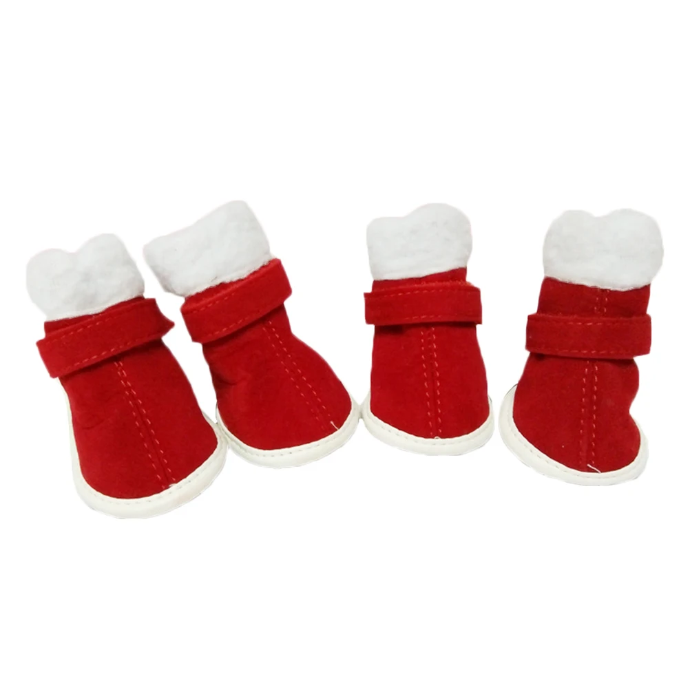 

4 Pcs Pet Anti-slip Boots Non Shoes for Dogs Winter Supplies Snow Paw Protector Outdoor