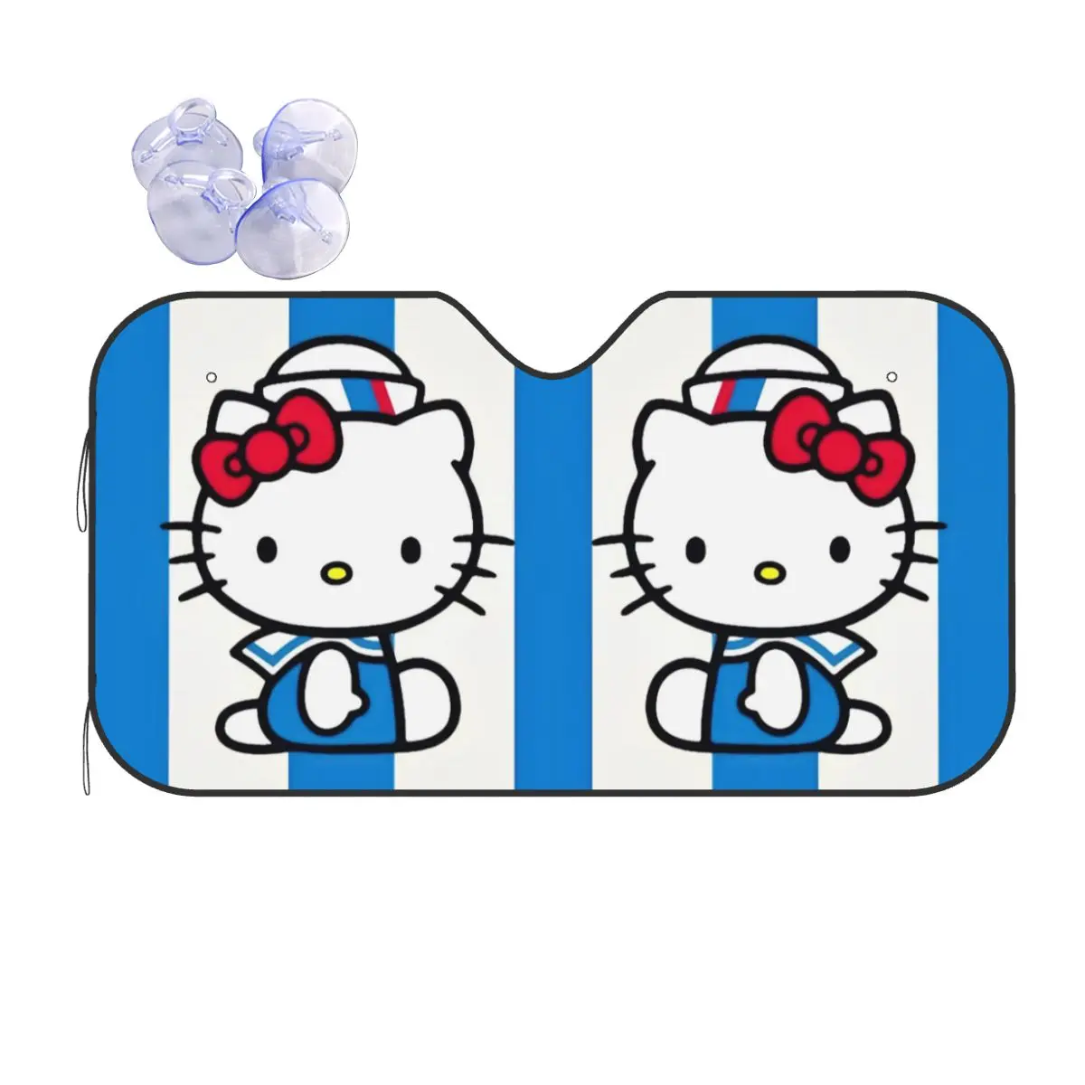 Hello Kitty Sailor Sunshade Windscreen Funny Car Front Windshield 76x140cm Car Sunshade Car-styling