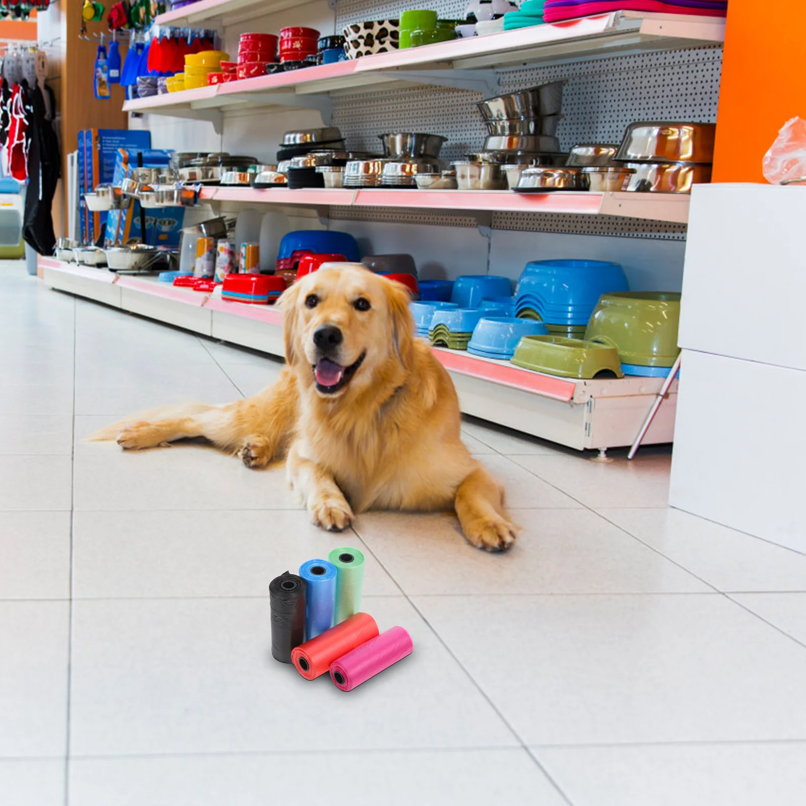 

20 Waste Bags Refill Rolls Leakproof Strong Scent Free Poop Bags for Dogs Cats Outdoor Travel Walking Daily Disposal