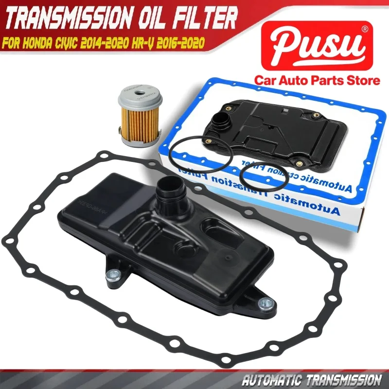 

PUSU Automatic Transmission Filter for Honda Civic 2014-2020 HR-V 2016-2020 Fit 15-19 254205T0003, 25450P4V013 25420-5T0-003