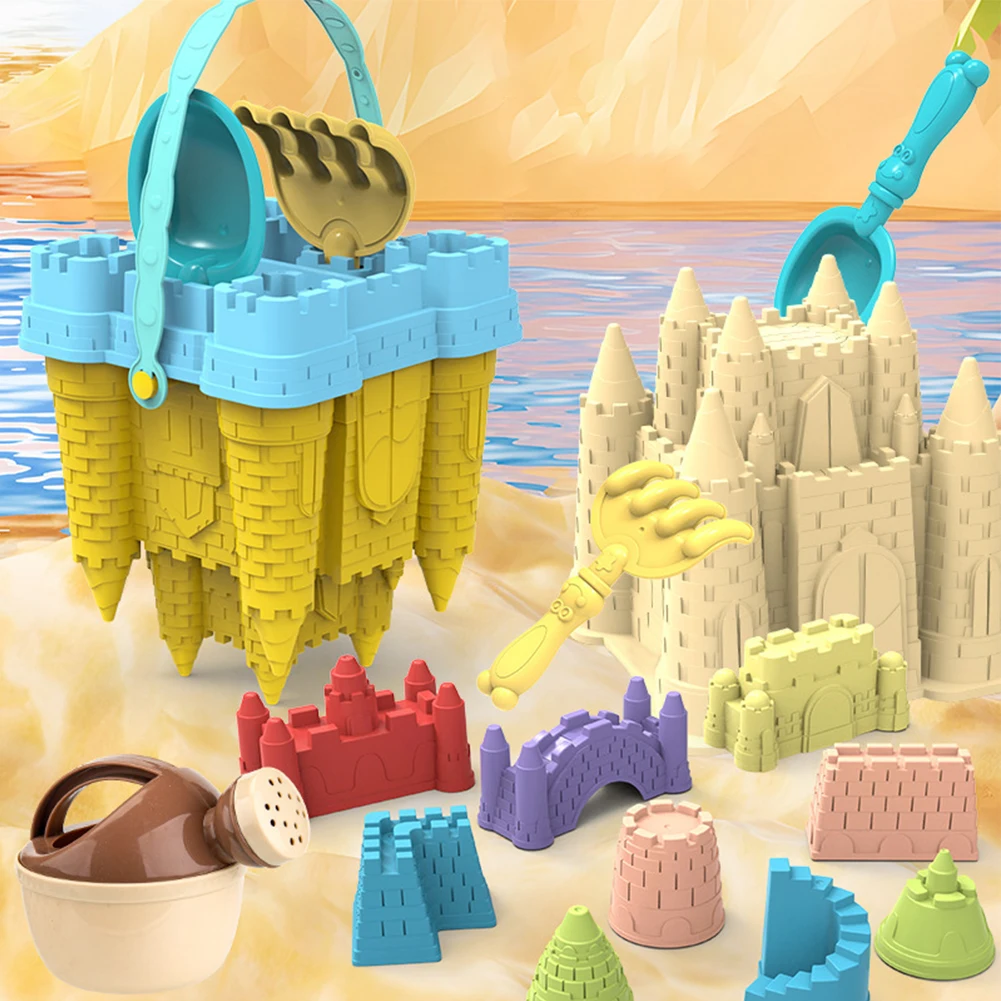 Beach Castle Bucket Play Sand Set Toys Sand Scoop Children Summer Toys Sand Toys for Kids Family Funny Toys Beach Acessories